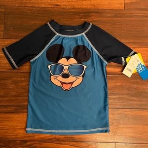NWT Mickey Mouse Rash Guard 4T